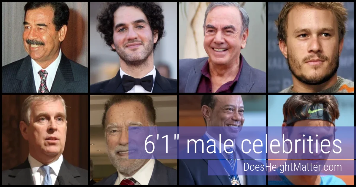 6'1" Male Celebrities and Famous Men