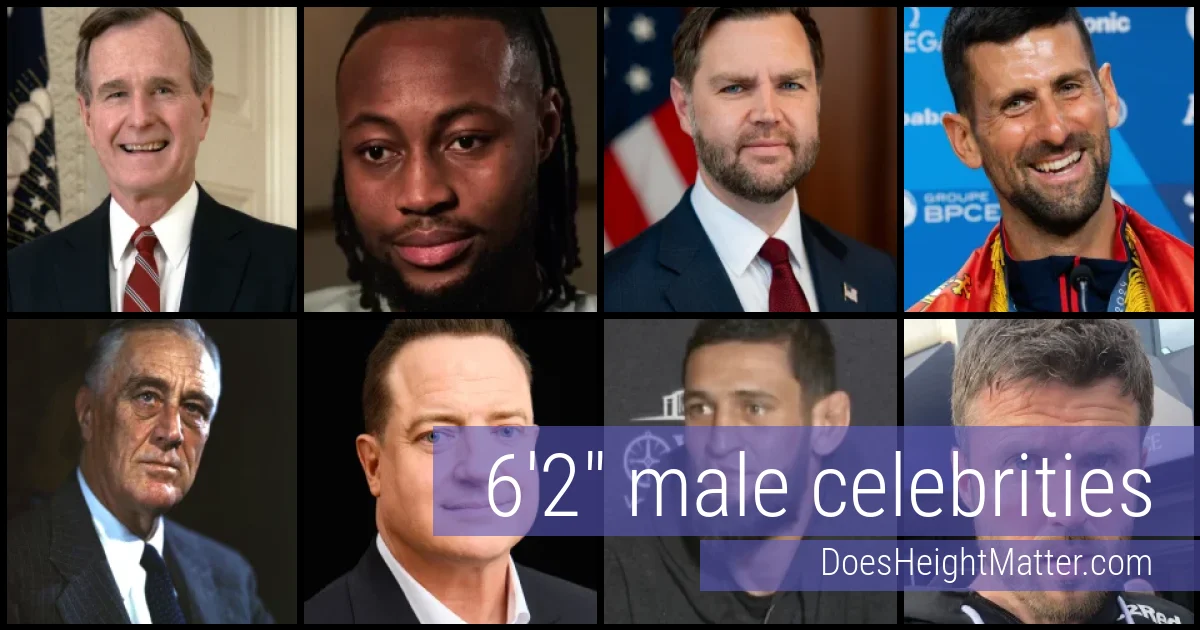 6'2" Male Celebrities and Famous Men