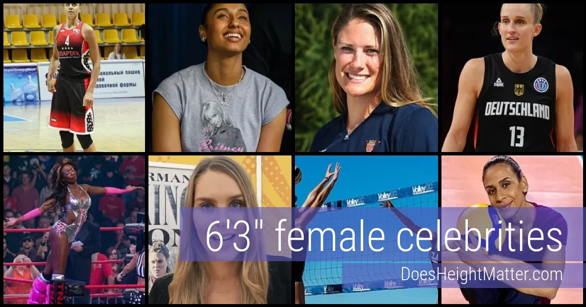 6'3" Female Celebrities and Famous Women
