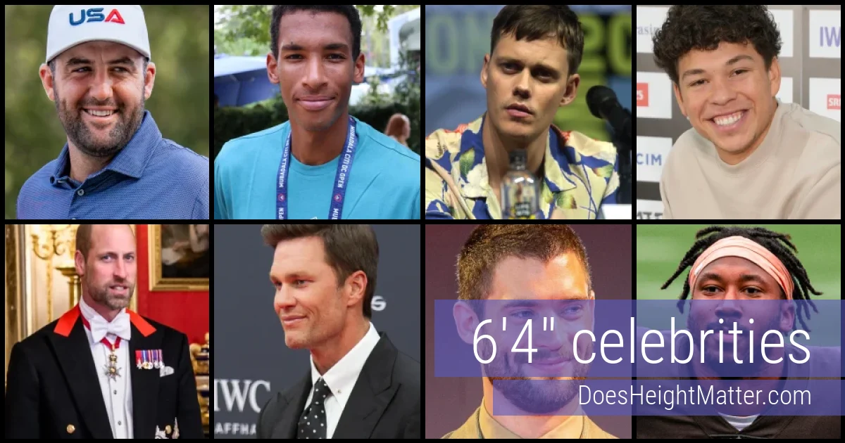 6'4" Celebrities and Famous People