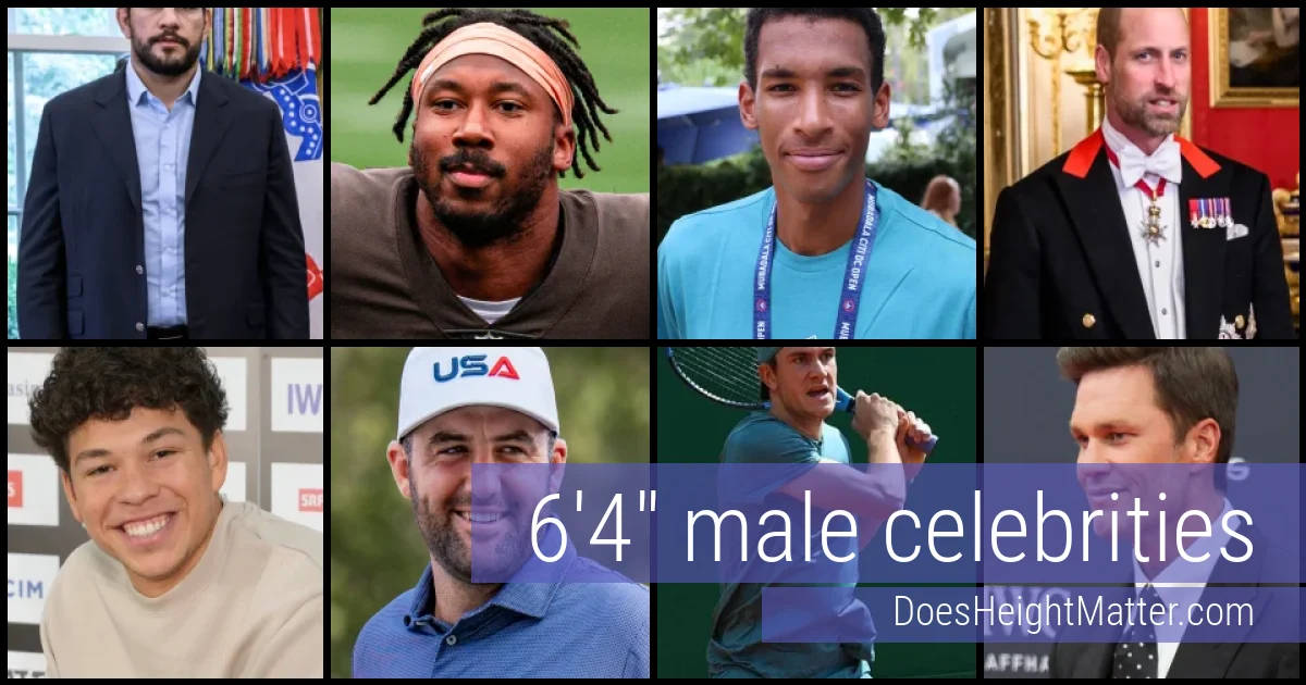 6'4" Male Celebrities and Famous Men