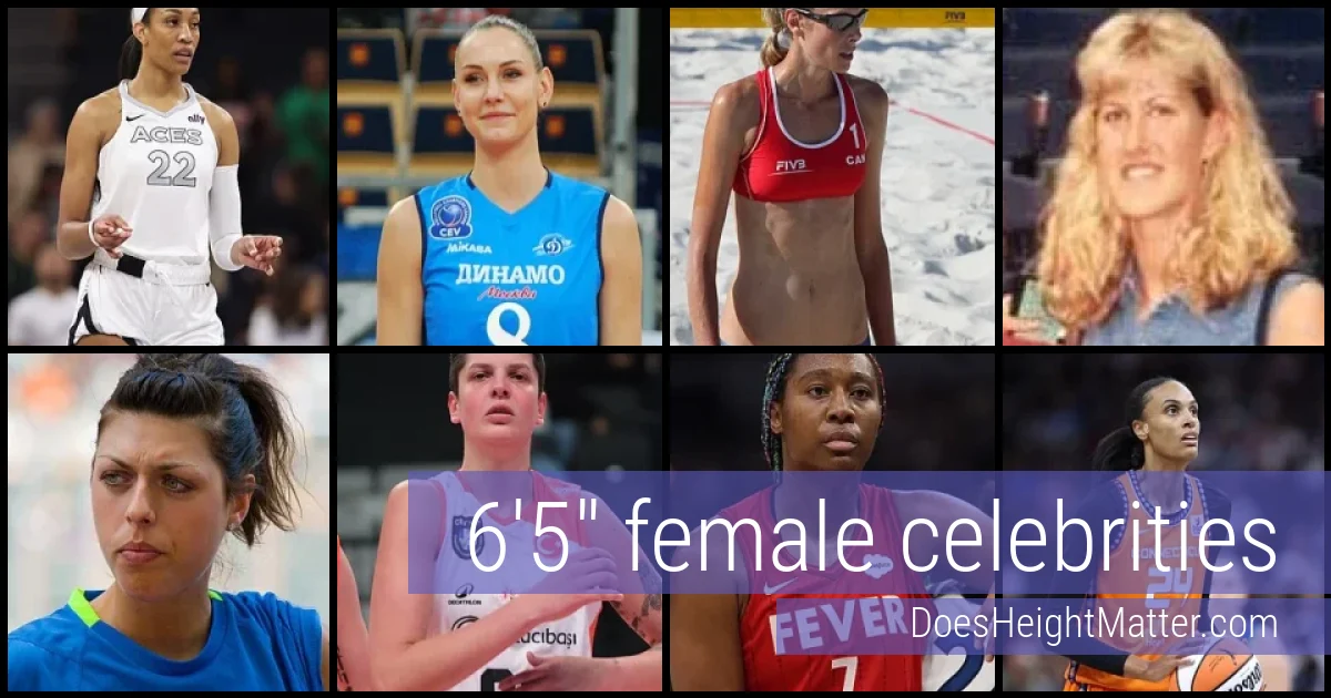 6'5" Female Celebrities and Famous Women
