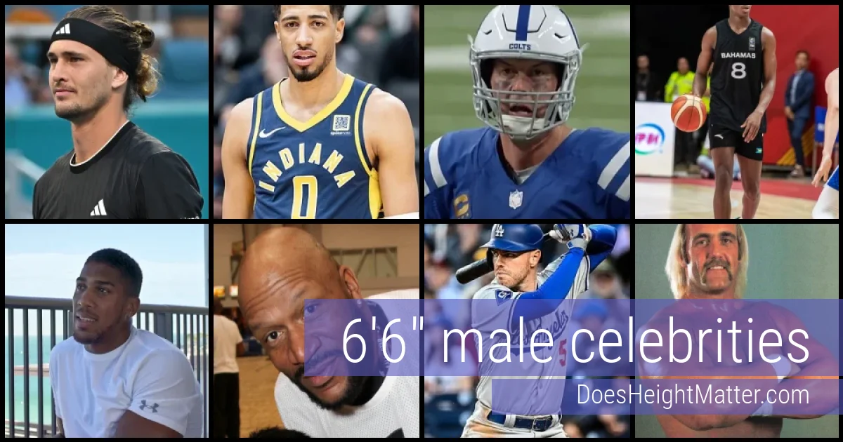 6'6" Male Celebrities and Famous Men