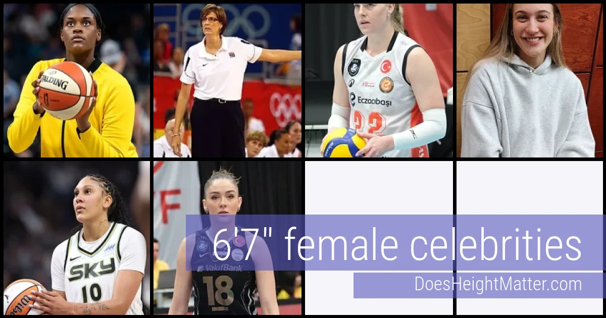 6'7" Female Celebrities and Famous Women