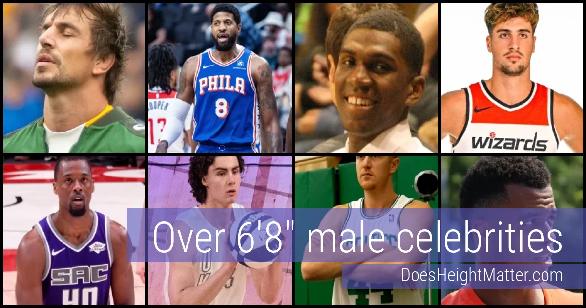 Over 6'8" Male Celebrities and Famous Men