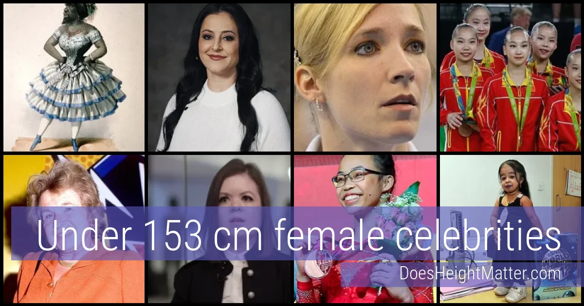 Under 153 cm Female Celebrities and Famous Women