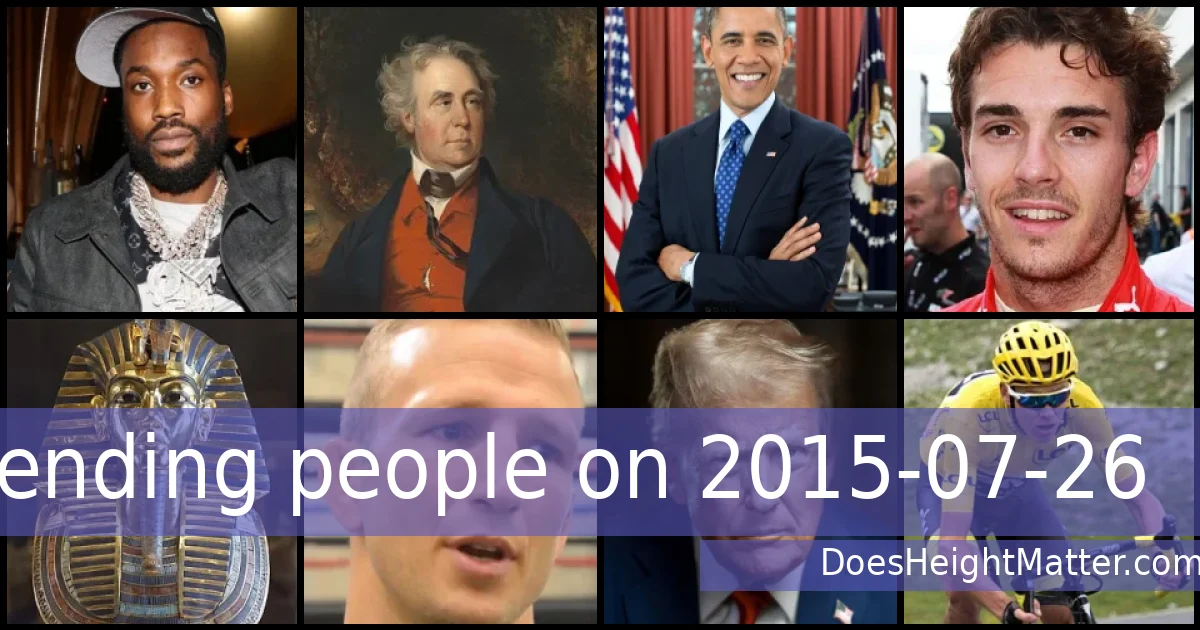 Trending people on 2015-07-26