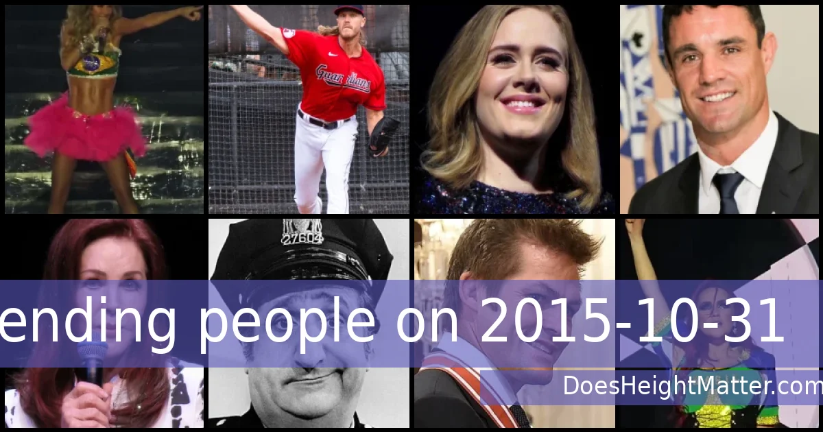 Trending people on 2015-10-31