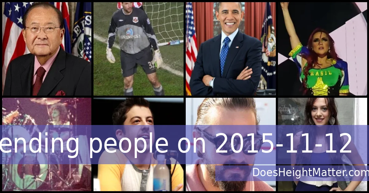 Trending people on 2015-11-12