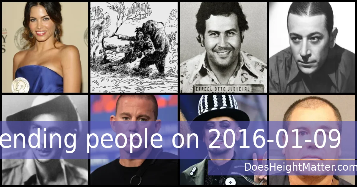 Trending people on 2016-01-09