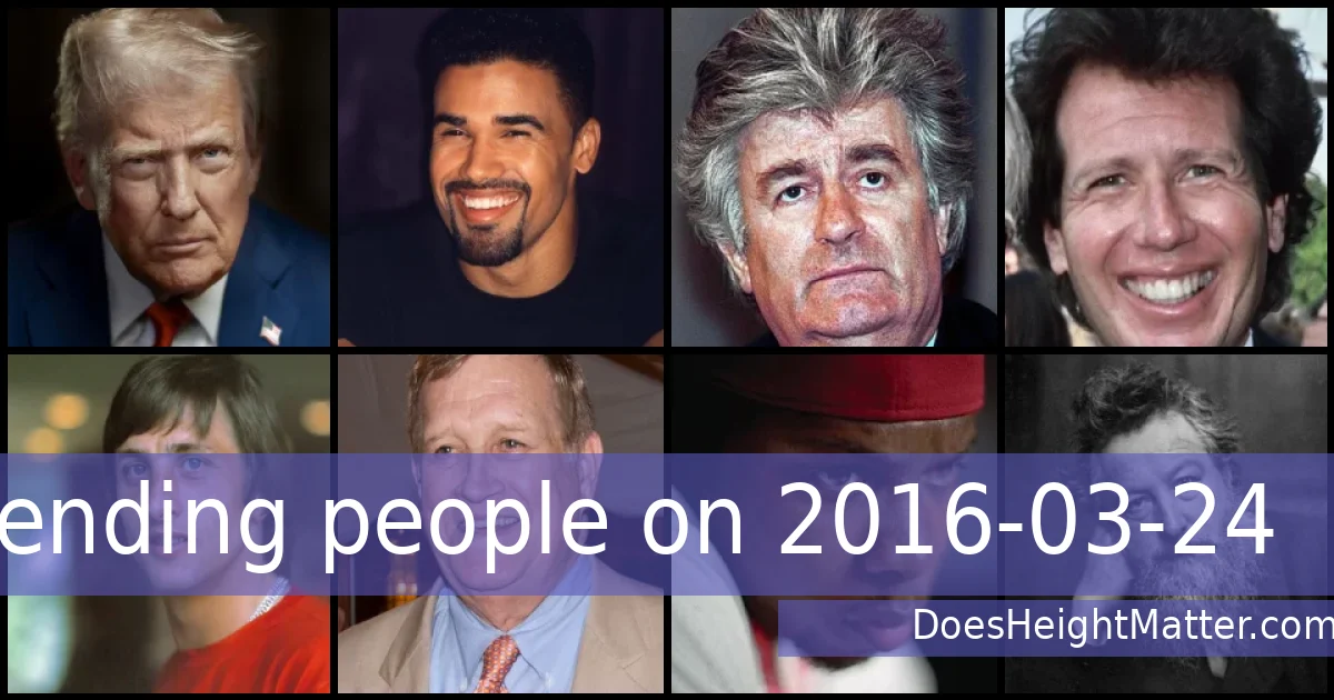 Trending people on 2016-03-24