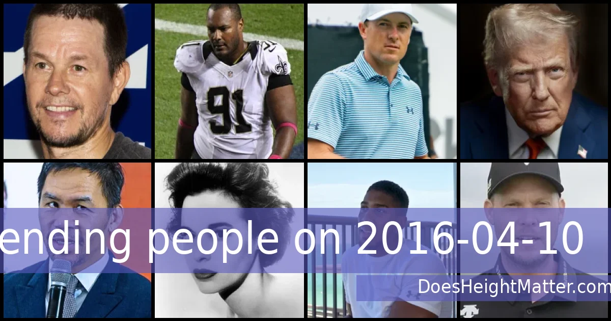 Trending people on 2016-04-10