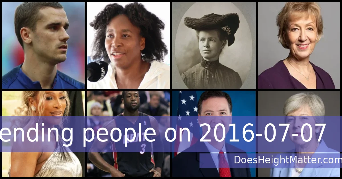 Trending people on 2016-07-07
