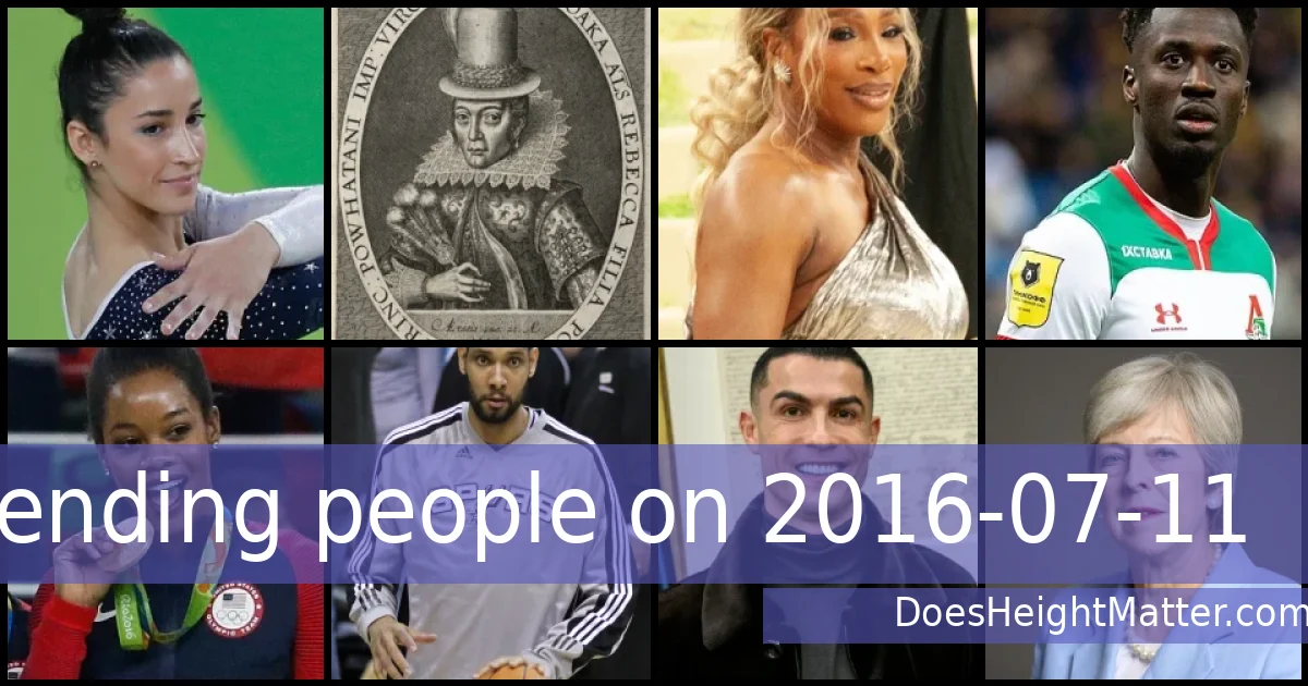 Trending people on 2016-07-11