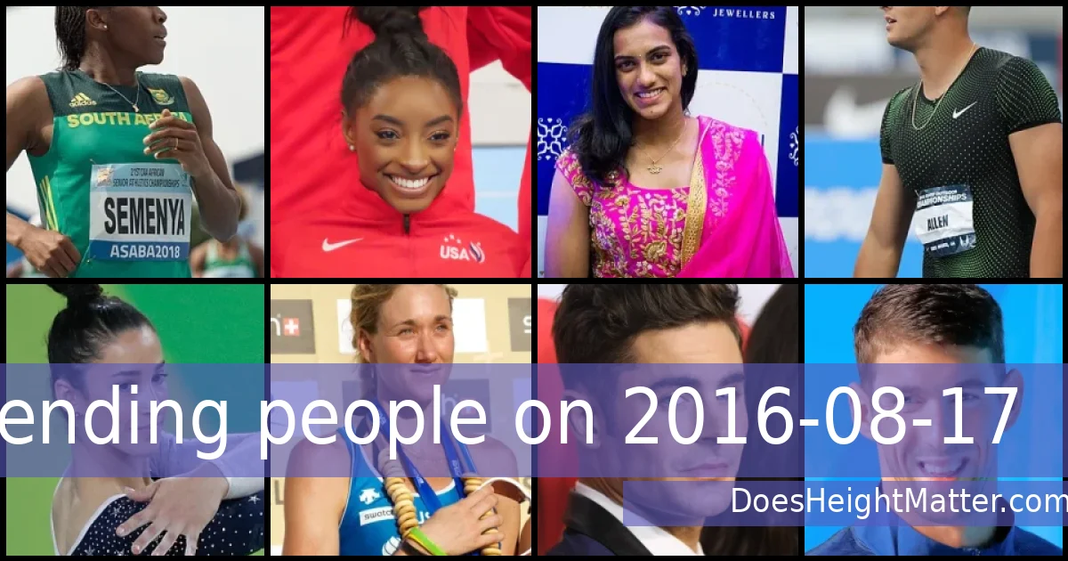 Trending people on 2016-08-17