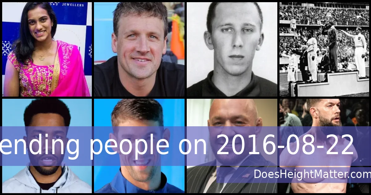 Trending people on 2016-08-22