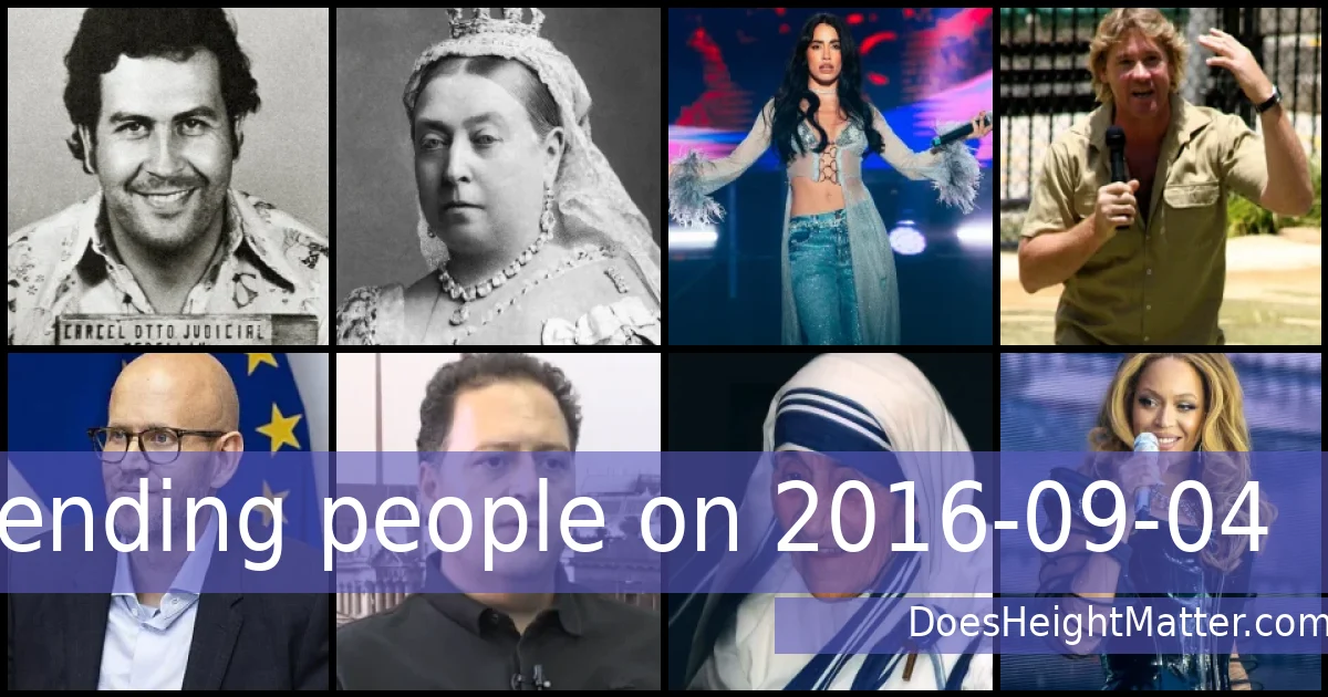 Trending people on 2016-09-04