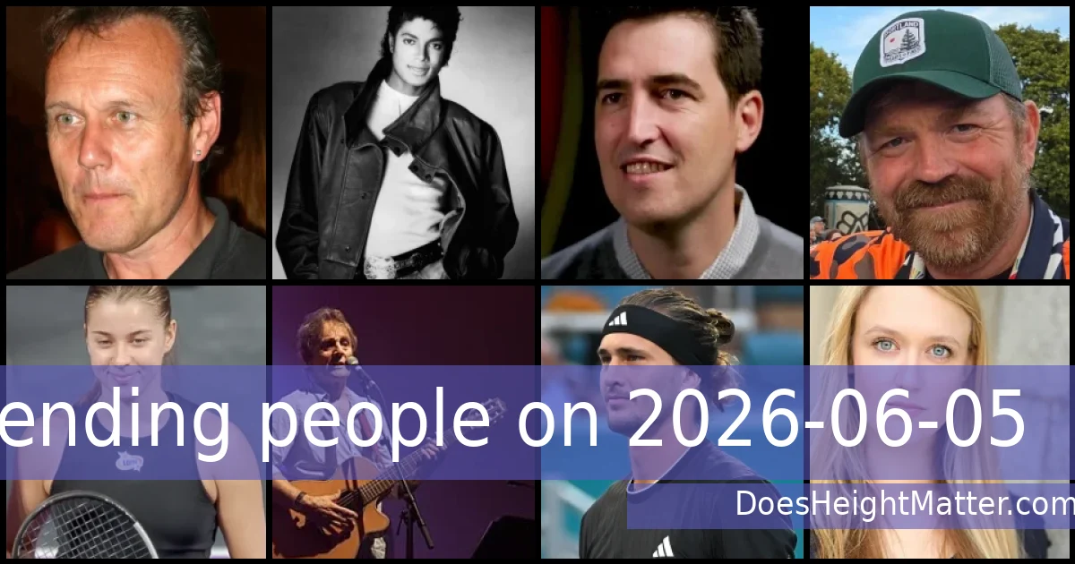 Trending people on 2026-06-05
