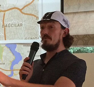 Mike Hall (cyclist) height profile photo