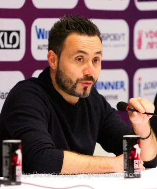 Roberto De Zerbi height profile photo