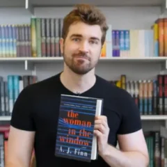 A. J. Finn height profile photo