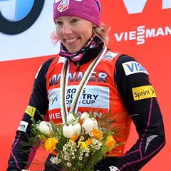 Kikkan Randall height profile photo