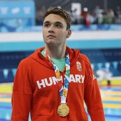 Kristóf Milák height profile photo