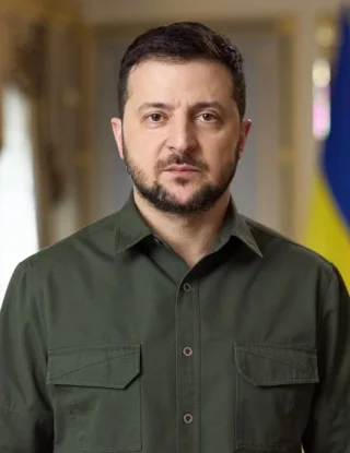 Volodymyr Zelenskyy height profile photo