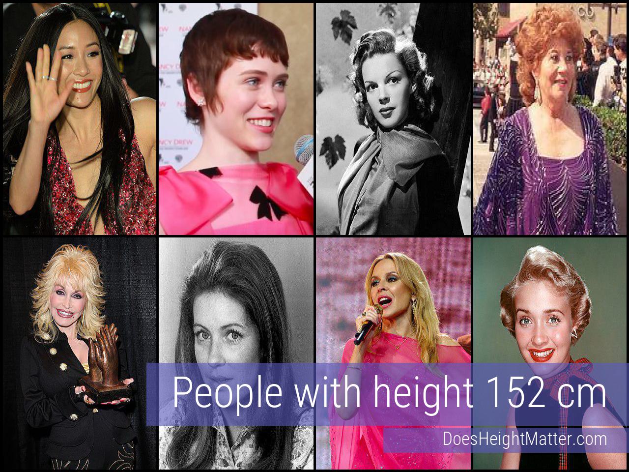 152 cm Celebrities