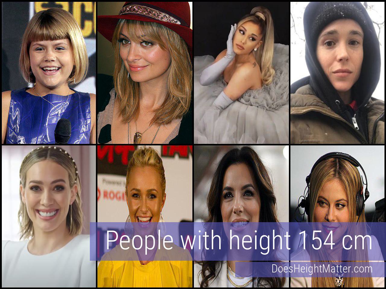 154 cm Celebrities