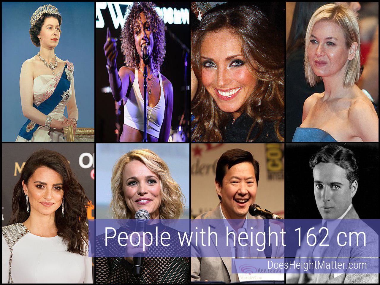 162 cm Celebrities