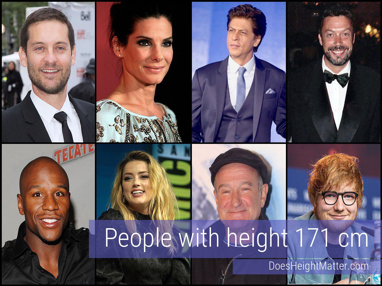 171 cm Celebrities