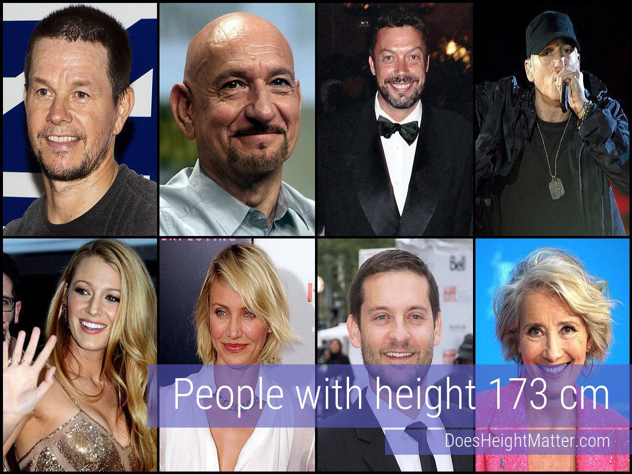 173 cm Celebrities