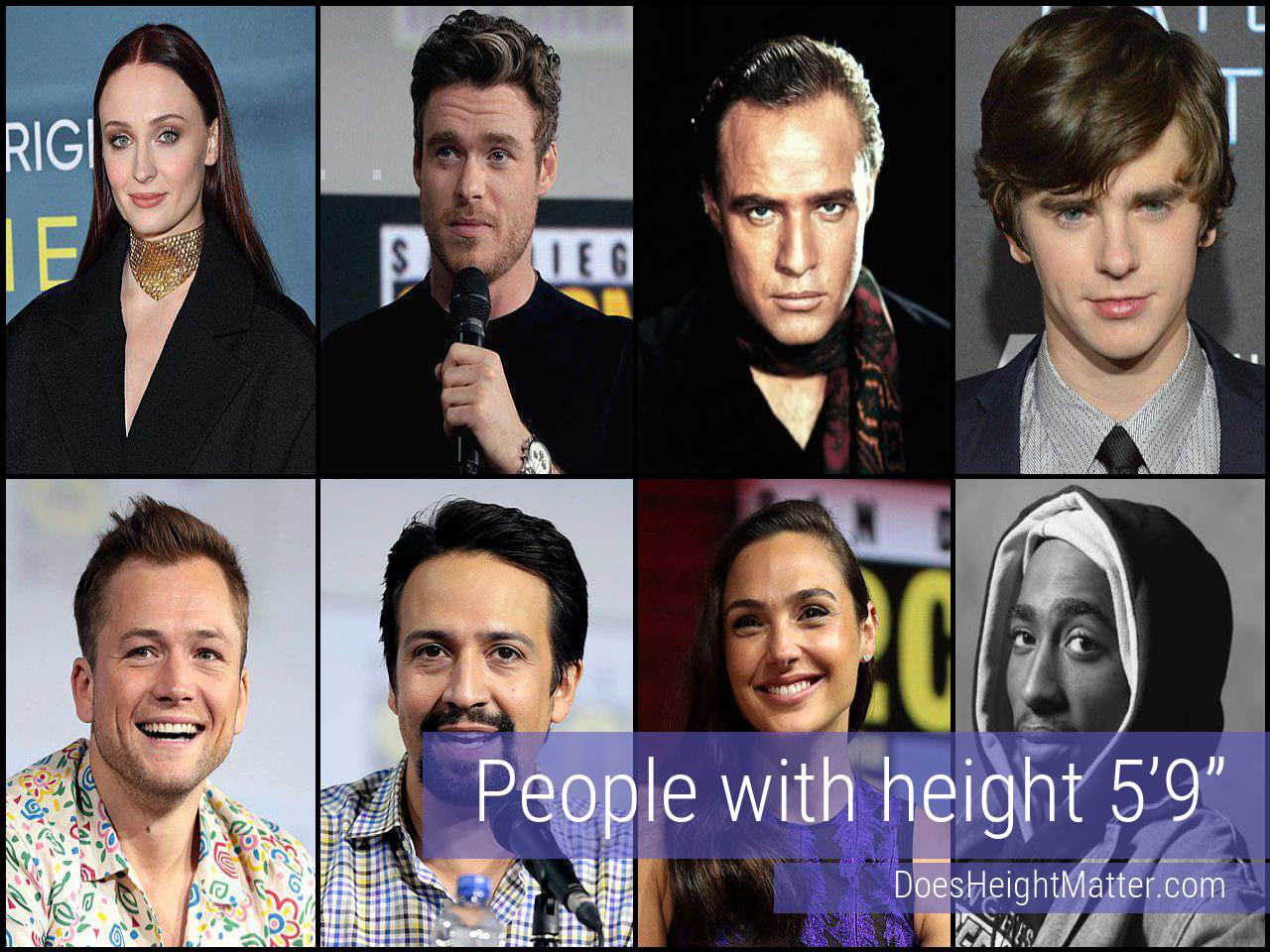 Celebrities who are 5'9