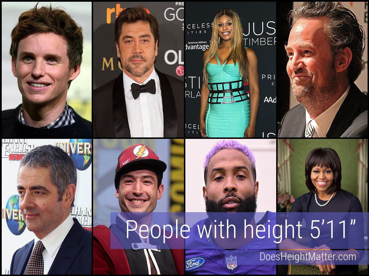 Celebrities who are 5'11