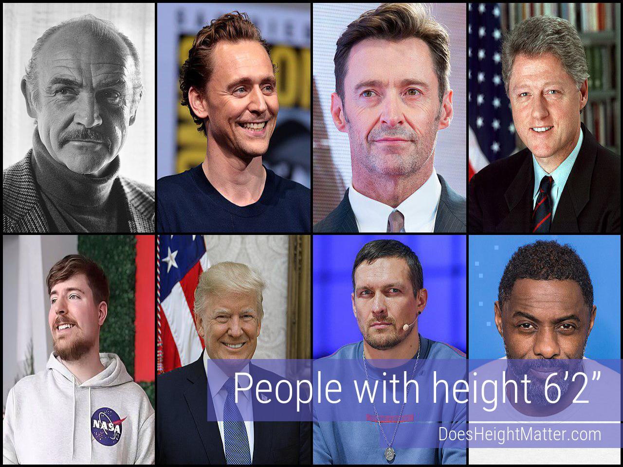 Celebrities who are 6'2