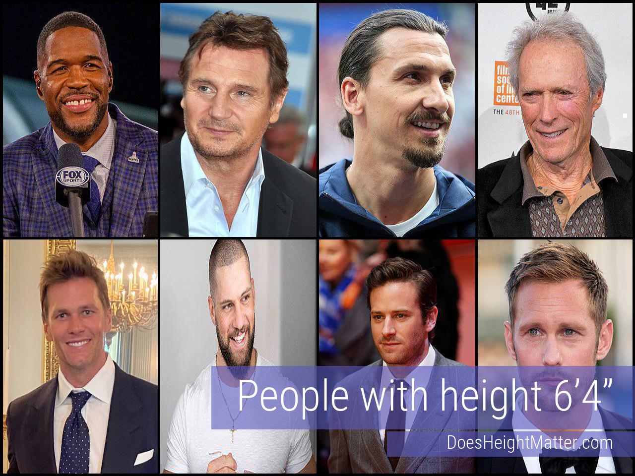 Celebrities who are 6'4