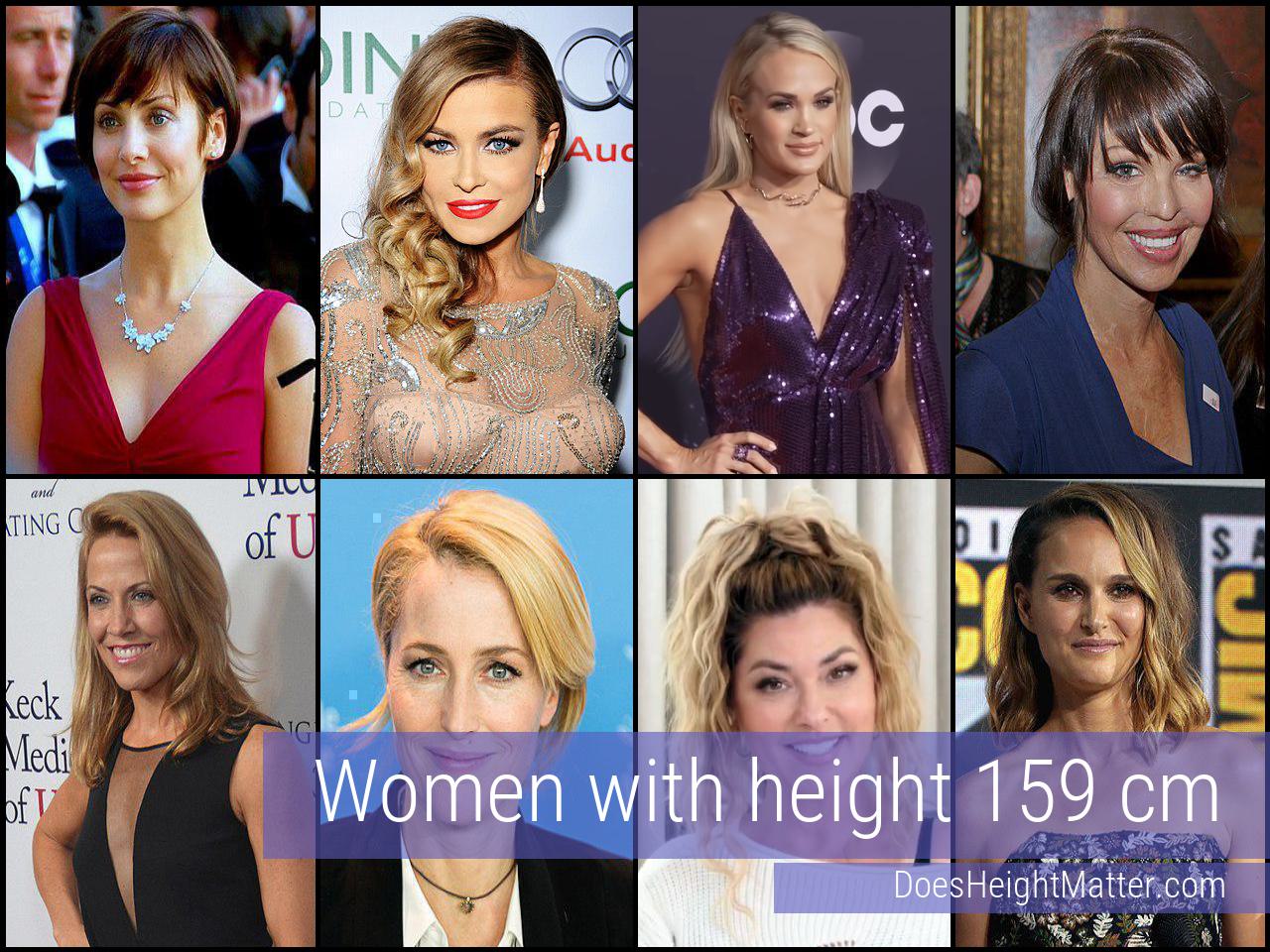 159 cm Female Celebrities