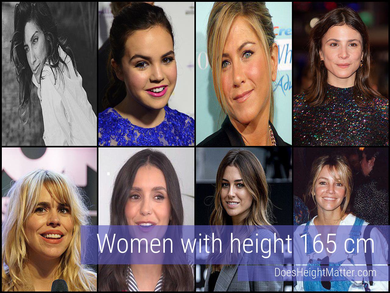 165 cm Female Celebrities