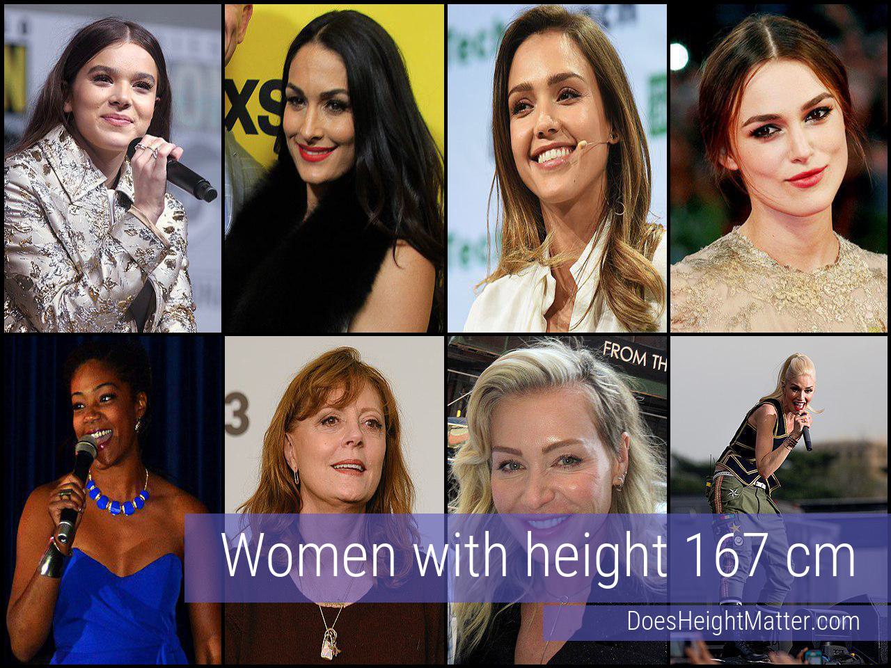 167 cm Female Celebrities