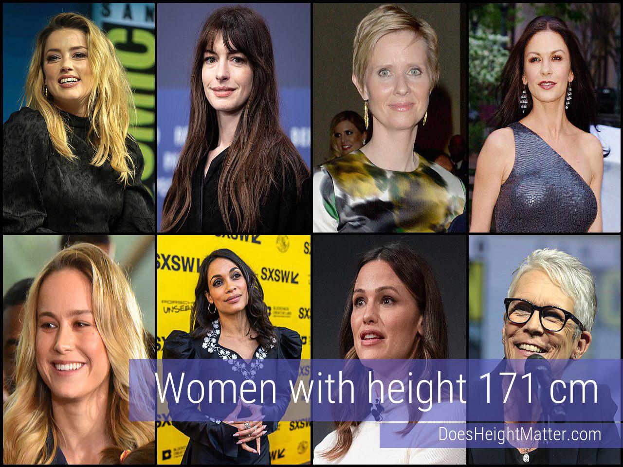 171 cm Female Celebrities