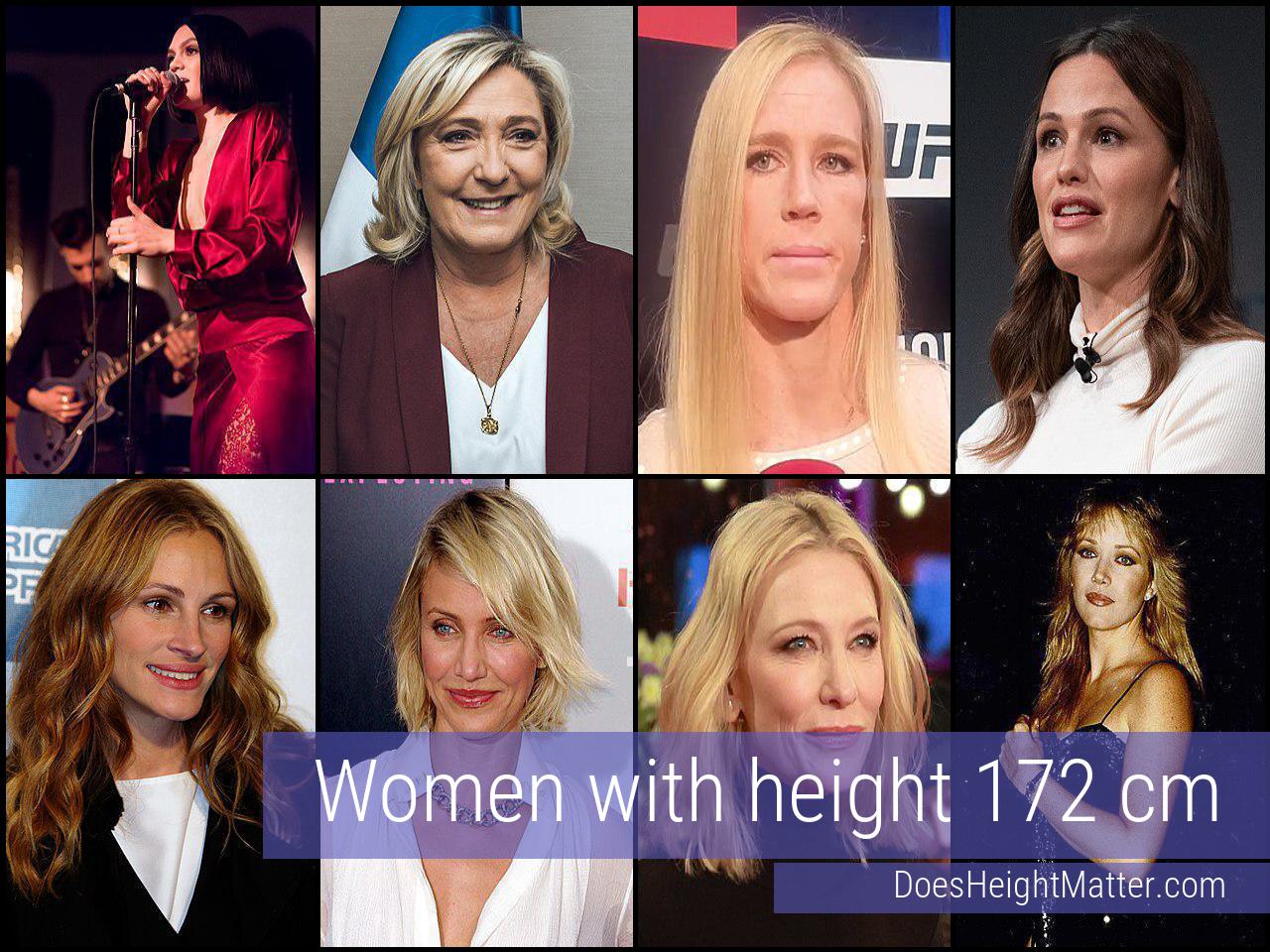 172 cm Female Celebrities