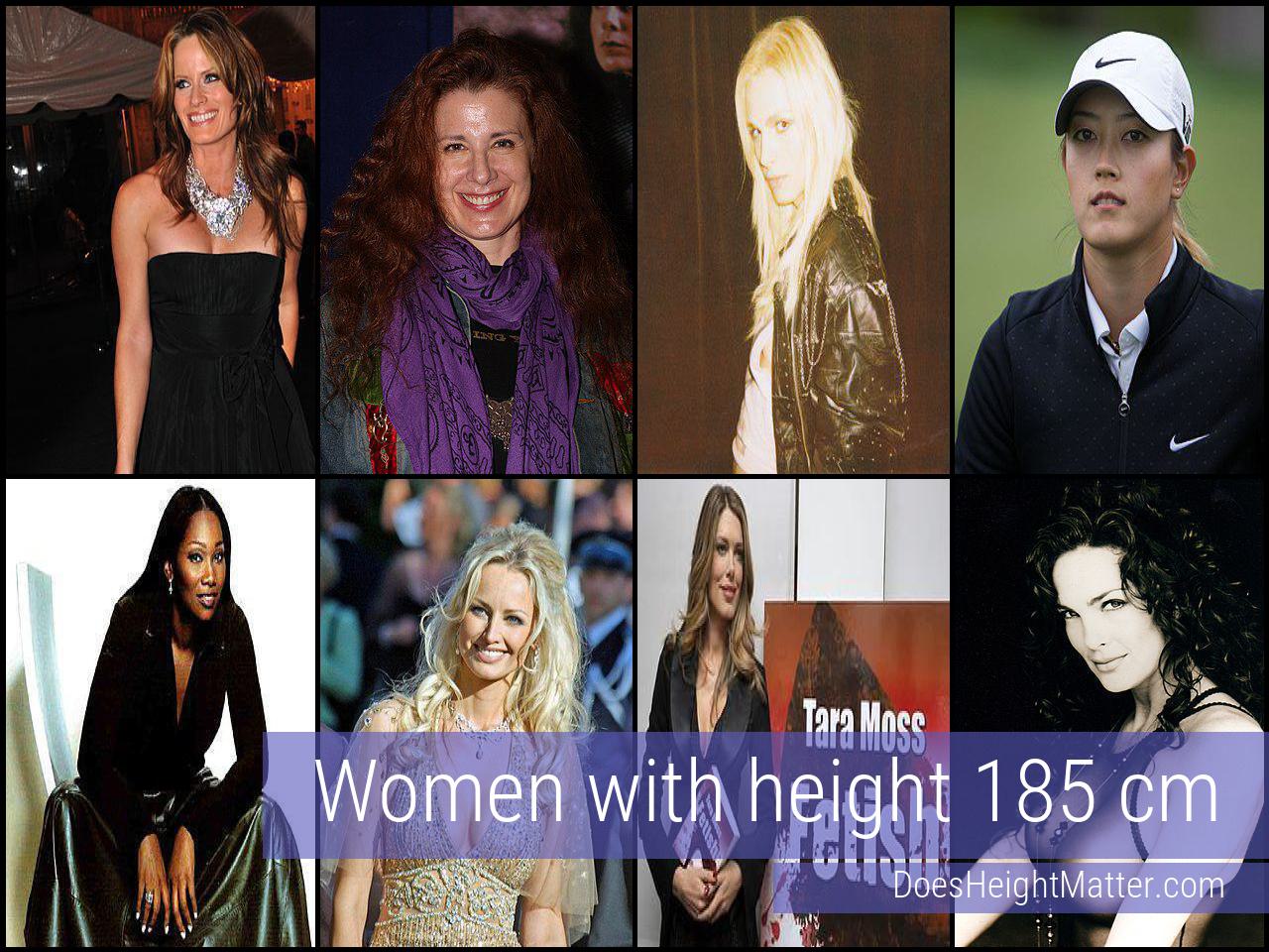 185 cm Female Celebrities