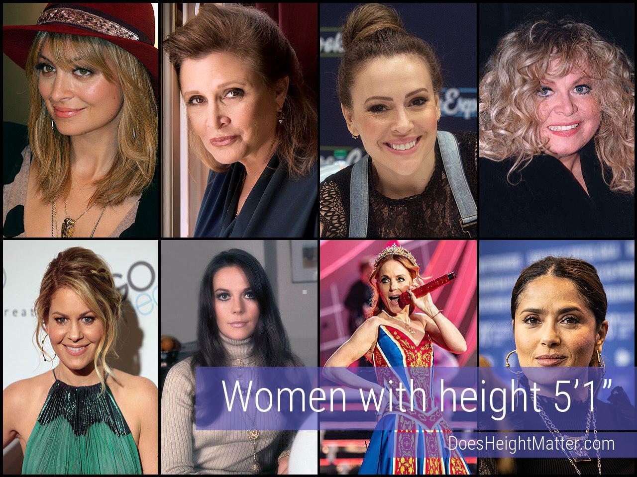 Female celebrities who are 5'1