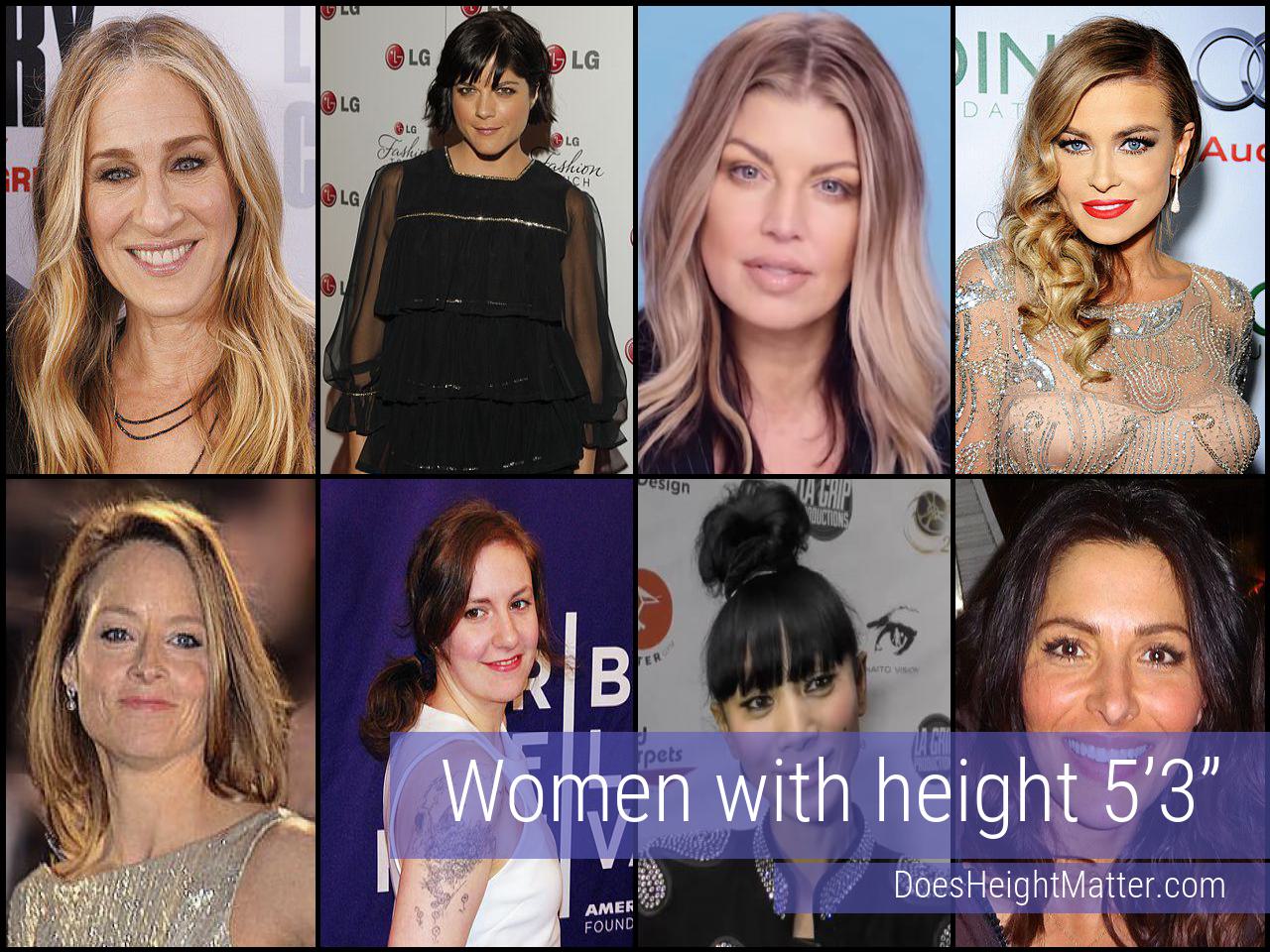 Female celebrities who are 5'3