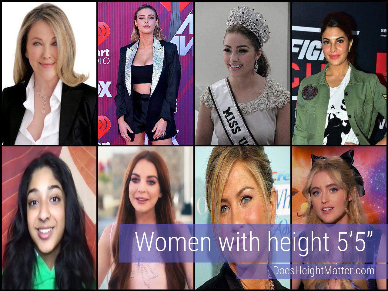 Female celebrities who are 5'5