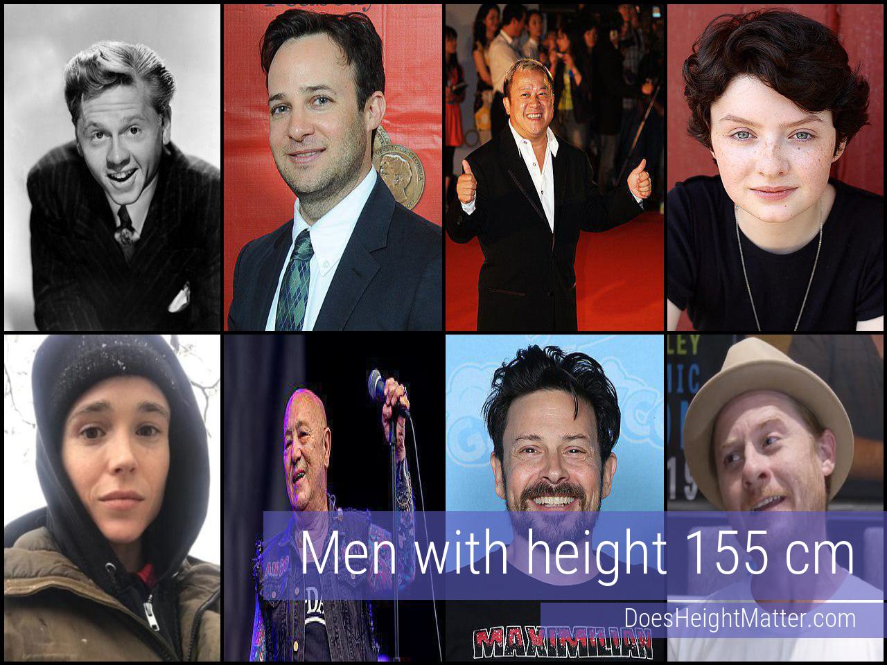 155 cm Male Celebrities
