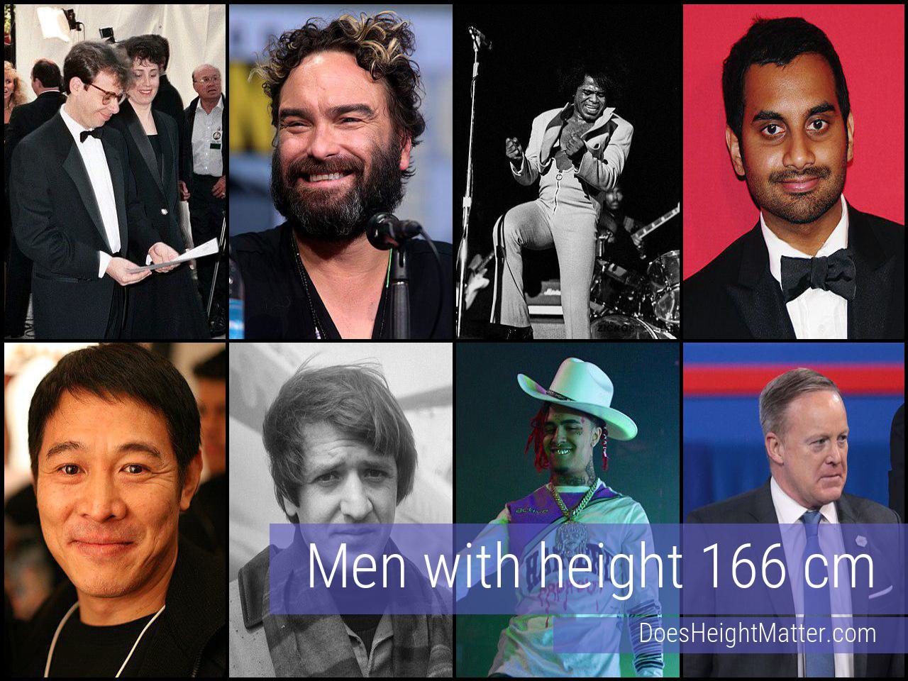 166 cm Male Celebrities