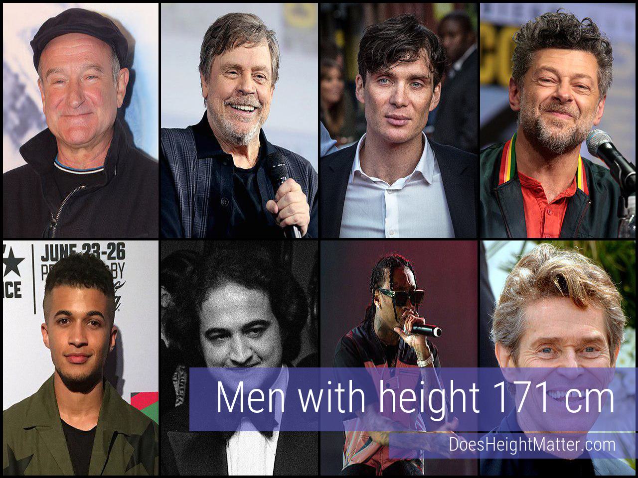 171 cm Male Celebrities