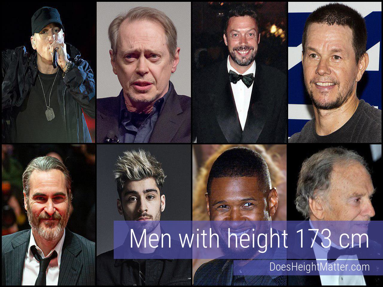 173 cm Male Celebrities